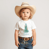 Custom Personalized Kids Graphic Tees Rocking Horse Christmas Tree