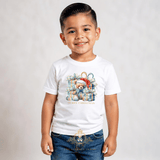 Children's Graphic Tees Featuring The Vintage Teddy™ Merry Christmas