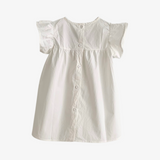 Girls Embroidered Top Baby Doll Shirt Dress