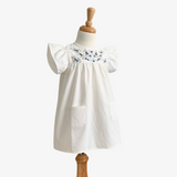 Girls Embroidered Top Baby Doll Shirt Dress