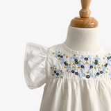 Girls Embroidered Top Baby Doll Shirt Dress