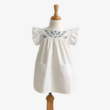 Girls Embroidered Top Baby Doll Shirt Dress