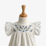 Girls Embroidered Top Baby Doll Shirt Dress