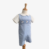 Boys Smocked Sheep Embroidery Shirt & Romper Set