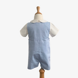 Boys Smocked Sheep Embroidery Shirt & Romper Set