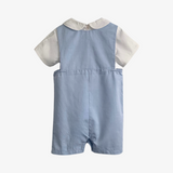 Boys Smocked Sheep Embroidery Shirt & Romper Set