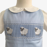 Boys Smocked Sheep Embroidery Shirt & Romper Set