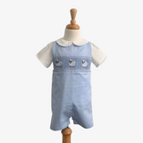 Boys Smocked Sheep Embroidery Shirt & Romper Set