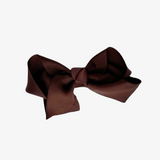 Girls Grosgrain Ribbon Clip-On Hair Bows Set of 2 Vibrant 3" Small