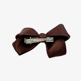 Girls Grosgrain Ribbon Clip-On Hair Bows Set of 2 Vibrant 3" Small