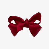 Girls Grosgrain Ribbon Clip-On Hair Bows Set of 2 Vibrant 3" Small