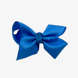 Girls Grosgrain Ribbon Clip-On Hair Bows Set of 2 Vibrant 3" Small