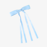 Girls Satin Ribbon Clip-On Long Hair Bows