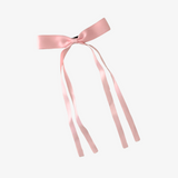 Girls Satin Ribbon Clip-On Long Hair Bows