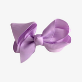 Girls Grosgrain Ribbon Clip-On Hair Bows Set of 2 Pastels 3" Small