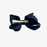 Girls Grosgrain Ribbon Clip-On Hair Bows Set of 2 Vibrant 3" Small
