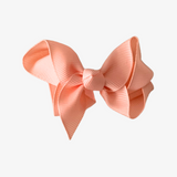 Girls Grosgrain Ribbon Clip-On Hair Bows Set of 2 Pastels 3" Small