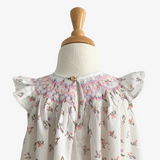 Girls Bishop Floral Smocked Dress