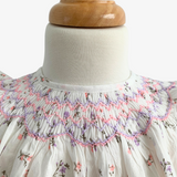 Girls Bishop Floral Smocked Dress