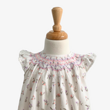 Girls Bishop Floral Smocked Dress