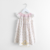 Girls Bishop Floral Smocked Dress
