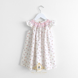 Girls Bishop Floral Smocked Dress