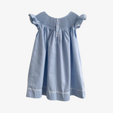 Girls Smocked Sheep Embroidery Dress