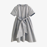 Girls Smocked Pin Striped Dress