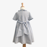 Girls Smocked Pin Striped Dress