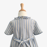 Girls Smocked Pin Striped Dress